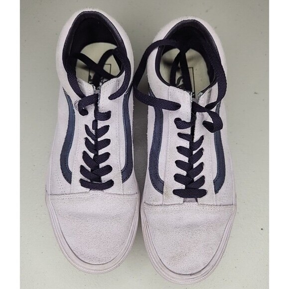 Vans FU Old Skool Stackform Lae Suede Lavender Purple Platform Shoes W 7.5 EUC - Picture 6 of 8